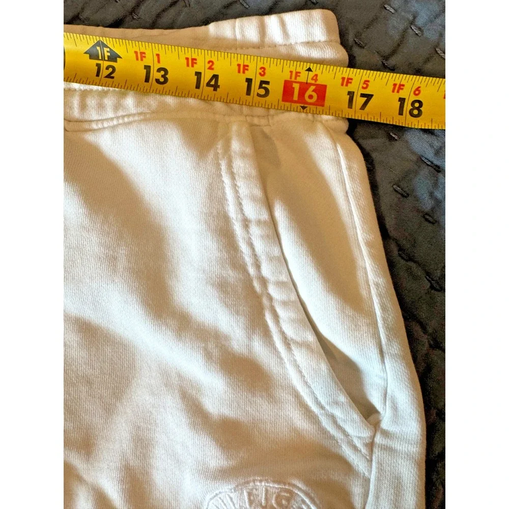 Tommy Hilfiger Sweat Shorts Men's Large White 100% Cotton Drawstring 8
